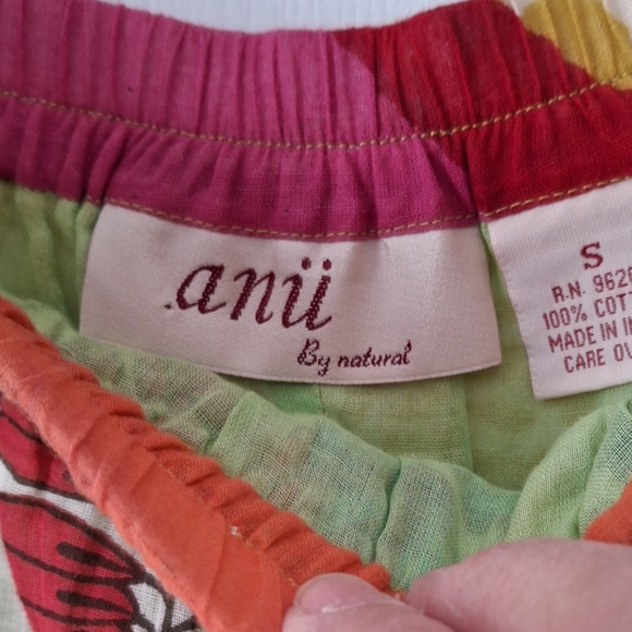 Anü By Naturals ANU Bright Floral Maxi Panels Skirt Fully Lined EUC Fairy Sz S - Picture 2 of 8